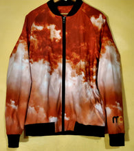 Load image into Gallery viewer, Orange glazed bomber Jacket
