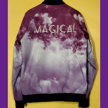 Load image into Gallery viewer, Lavender glaze clouds Bomber Jacket
